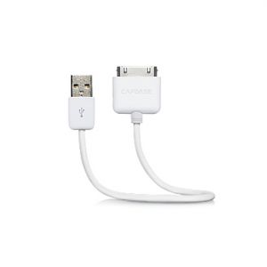  Capdase Sync&Charge Cable White 18cm for iPad/iPhone/iPod (HCII-SJ0G)